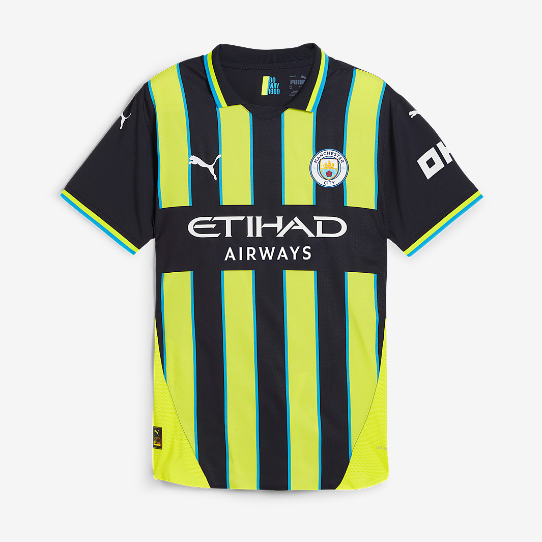 Puma Manchester City 24 25 Authentic Away Shirt Navy