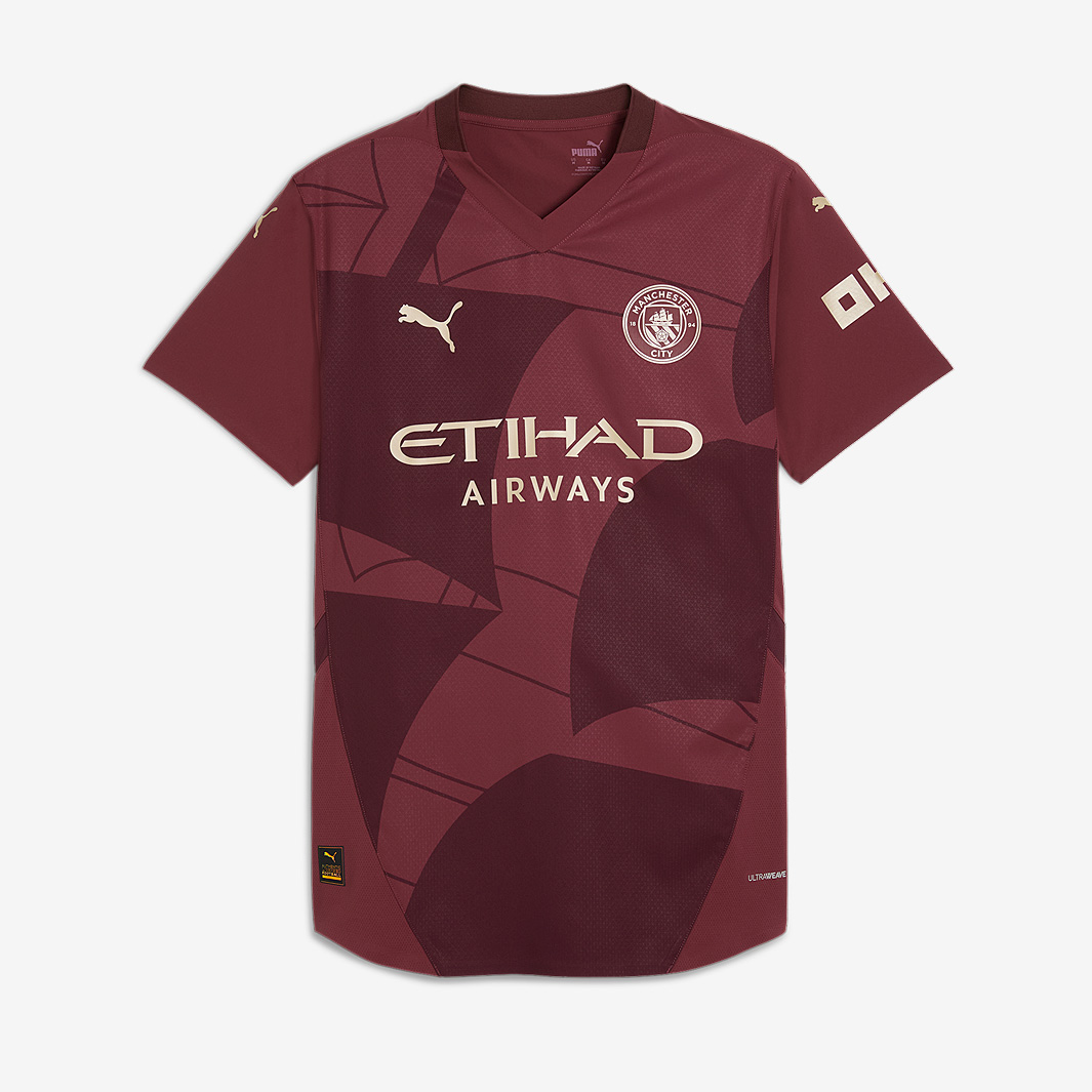 Puma Manchester City 24 25 Authentic Third Shirt Red