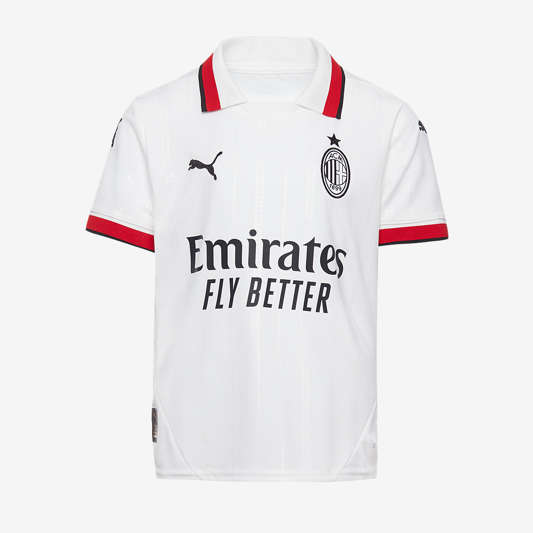 Puma Ac Milan 24 25 Kids Away Shirt White