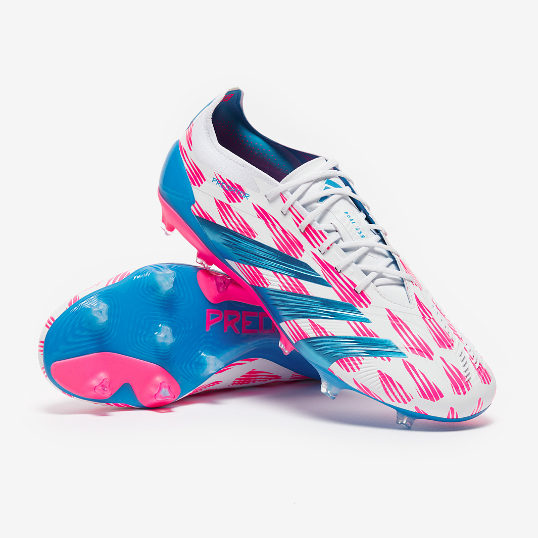 adidas Predator Elite Firm Ground - Ftwr White/Solar Blue  display picture 1