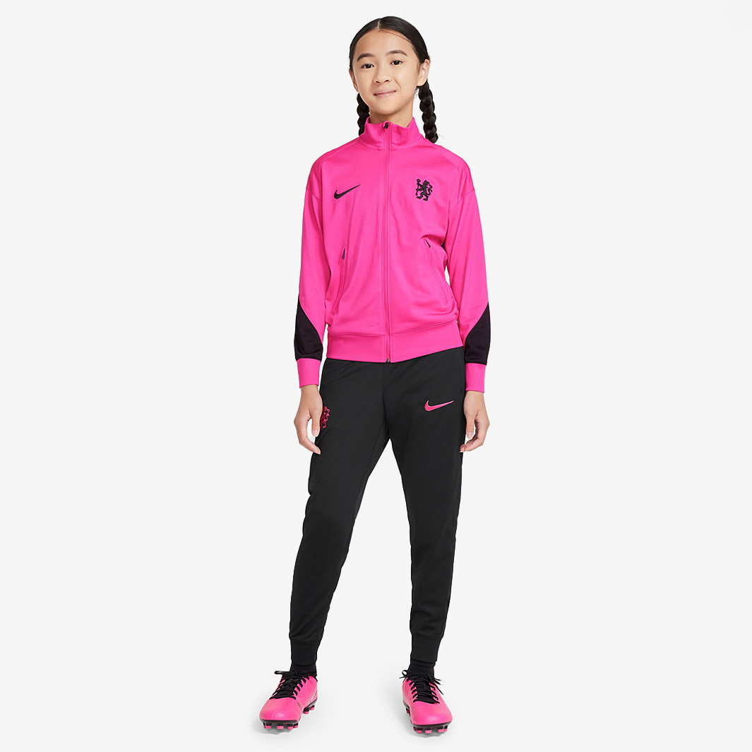 Nike Chelsea 24 25 Kids Dri Fit Strike Third Tracksuit Pink