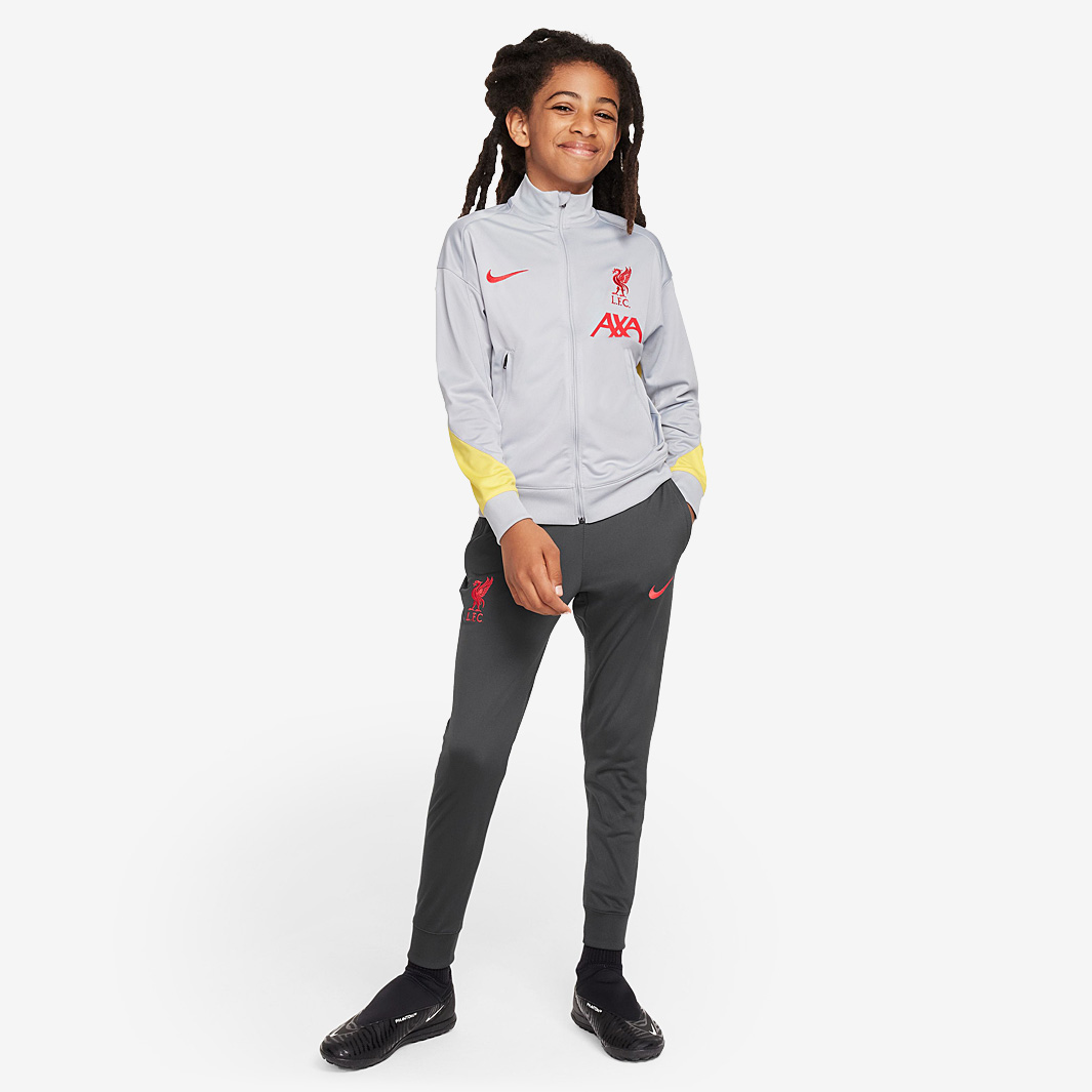 Nike Liverpool 24 25 Kids Dri Fit Strike Third Tracksuit Grey
