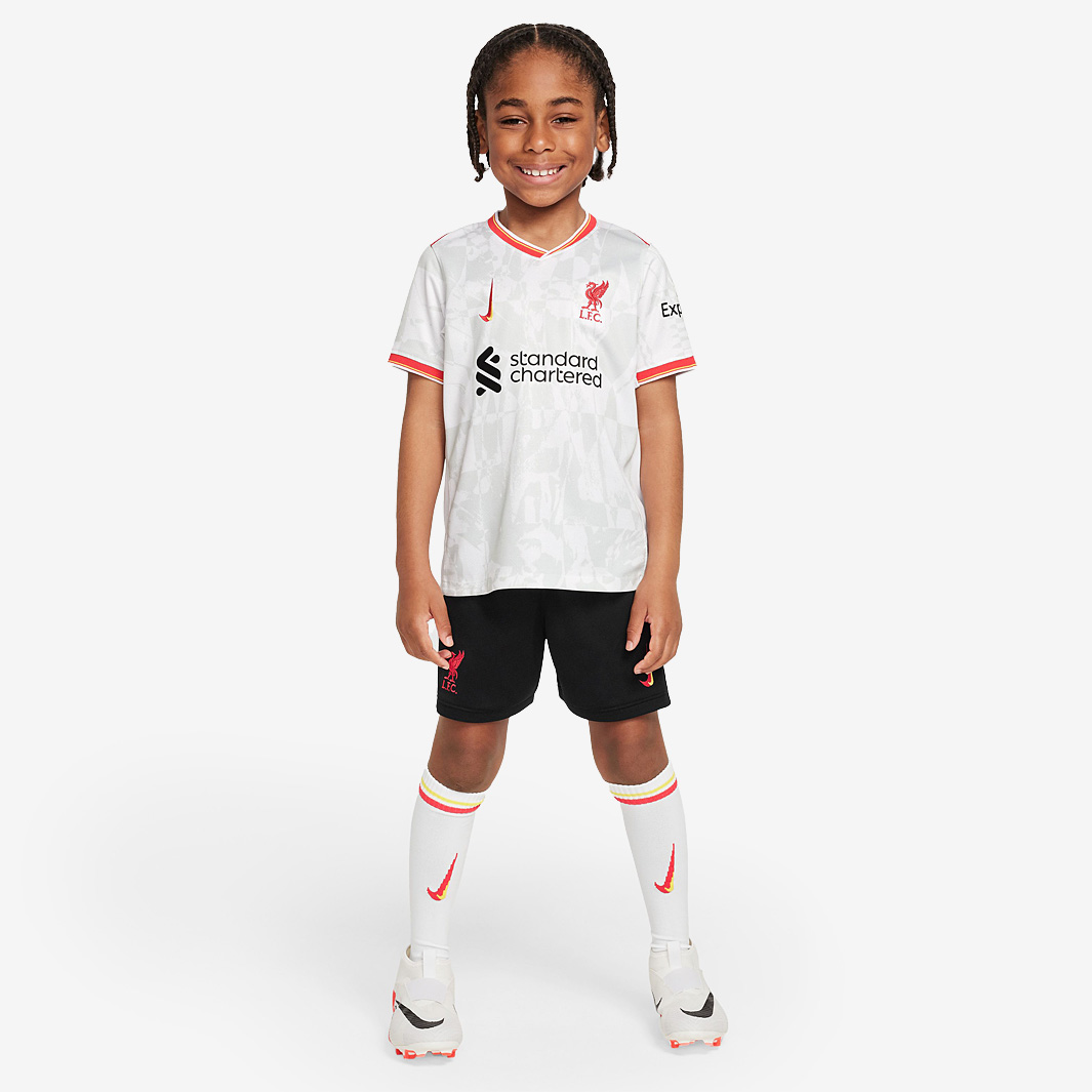 Nike Liverpool 24 25 Little Kids Dri Fit Stadium Third Kit White