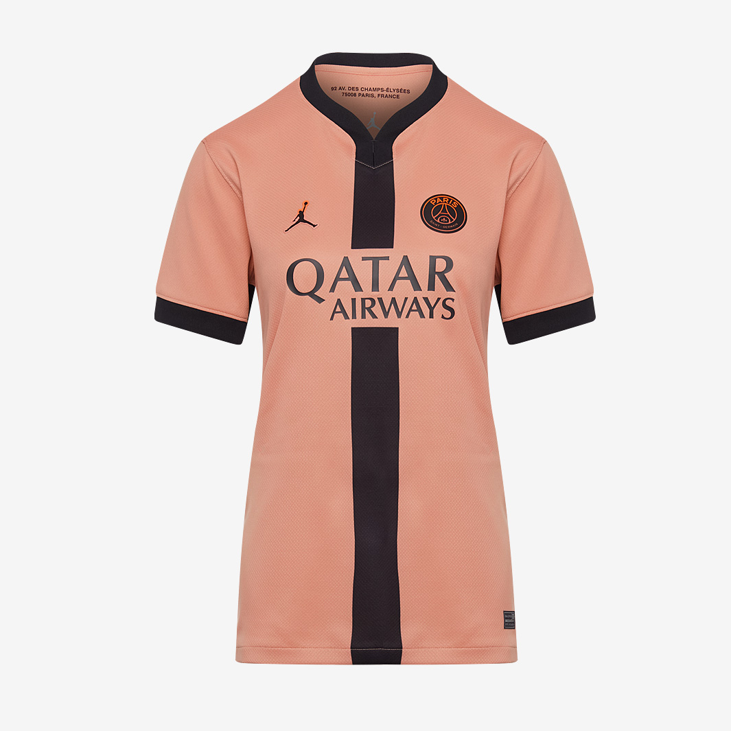 Jordan X Paris Saint Germain 24 25 Womens Dri Fit Ss Stadium Third Shirt Pink