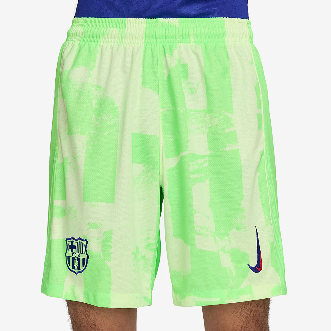 Nike Fc Barcelona 24 25 Dri Fit Stadium Third Shorts Green