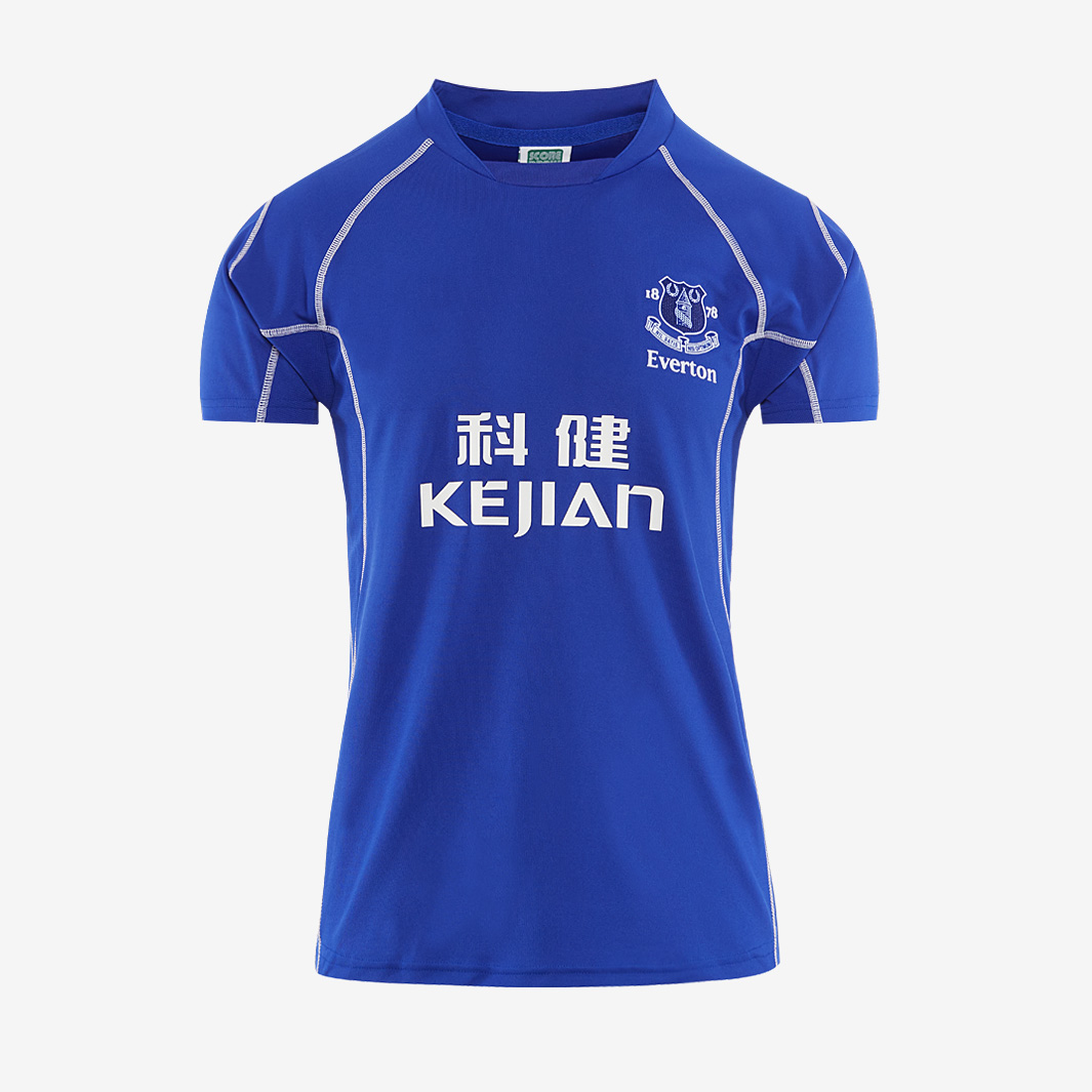 Score Draw Everton 2002 Home Shirt Blue