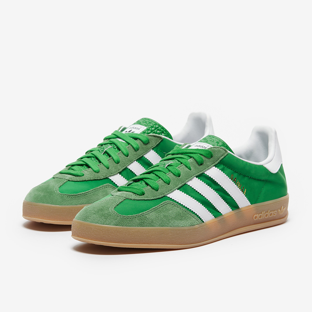 adidas gazelle silver green womens Adidas Gazelle Trainers Semi Green Spark Solar Orange Gum Size 7 – Bend The  Trend By Marwa main image 0