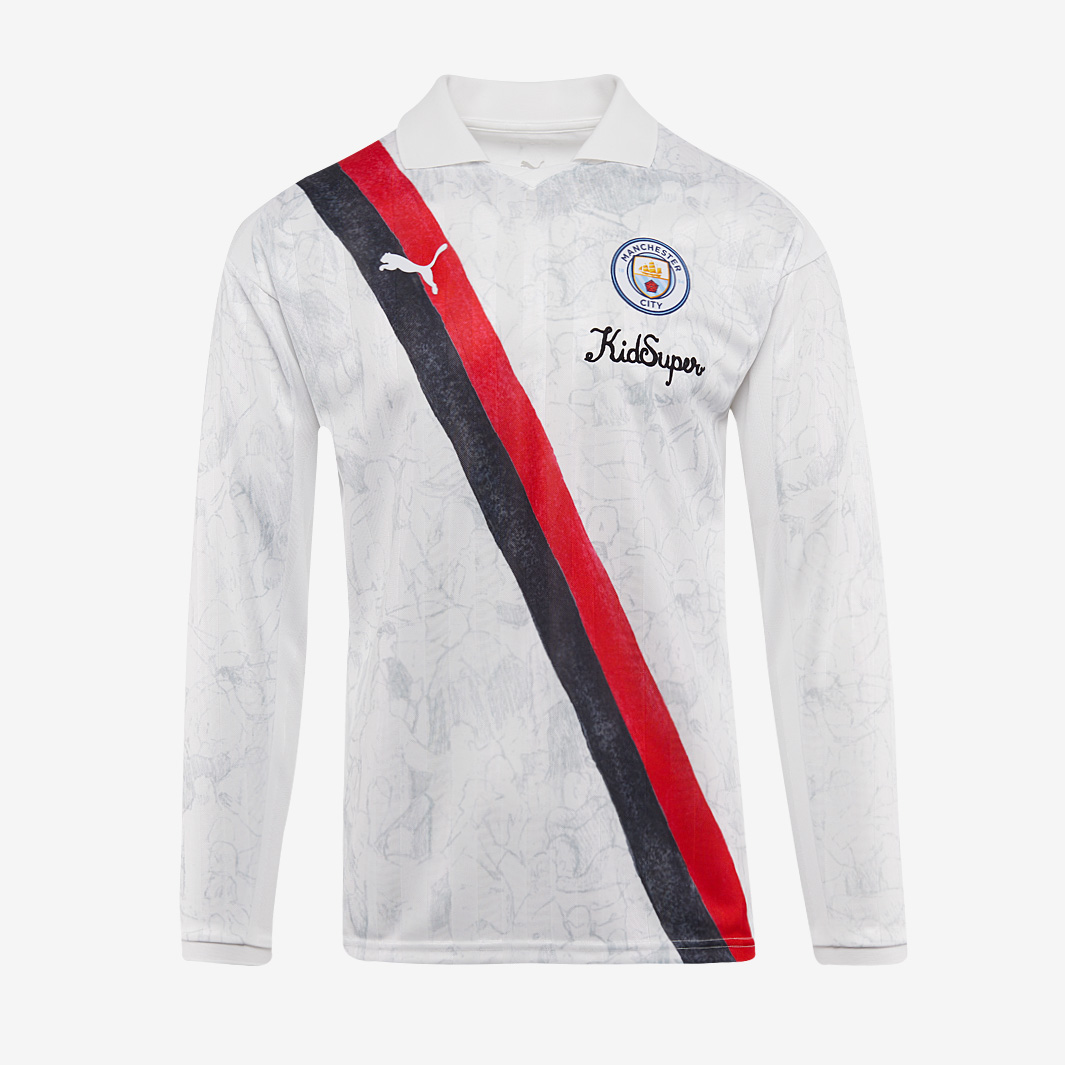 Puma Manchester City 2025 X Kidsuper Ls Retro Shirt White