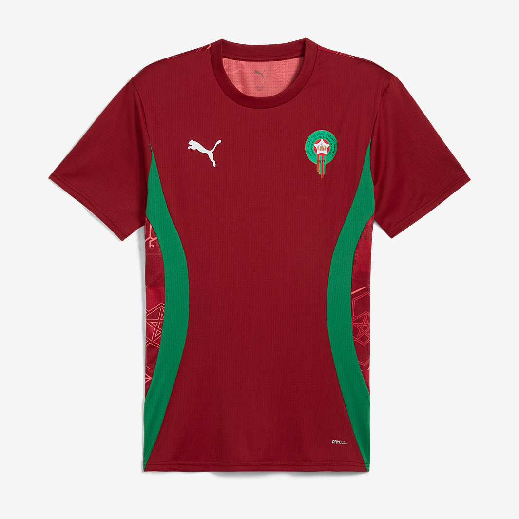 Puma Morocco 2025 Ss Pre Match Shirt Red