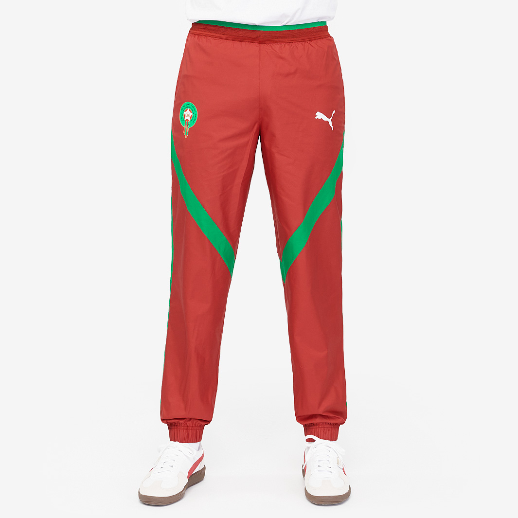 Puma Morocco 2025 Woven Pre Match Pants Red