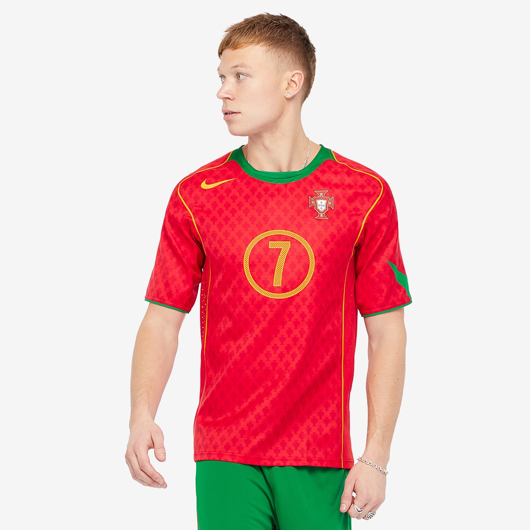 red and green nike shirt