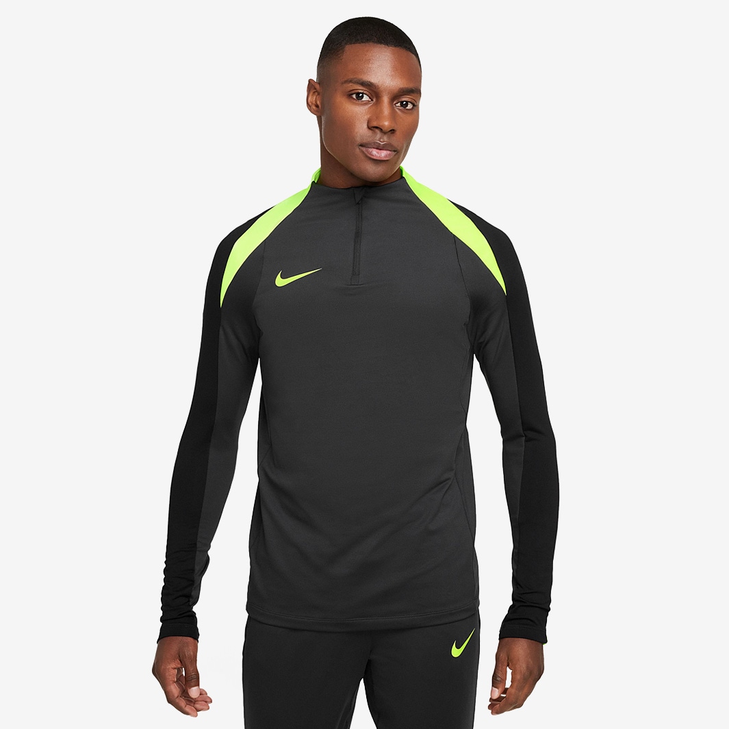nike dry strike drill top black