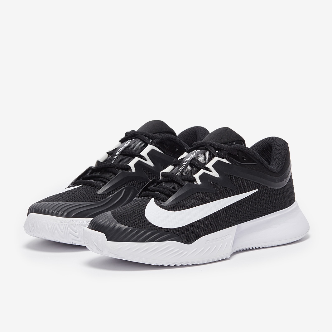 Nike Womens Vapor Pro 3 Clay Tennis Shoes - Black/White - Womens