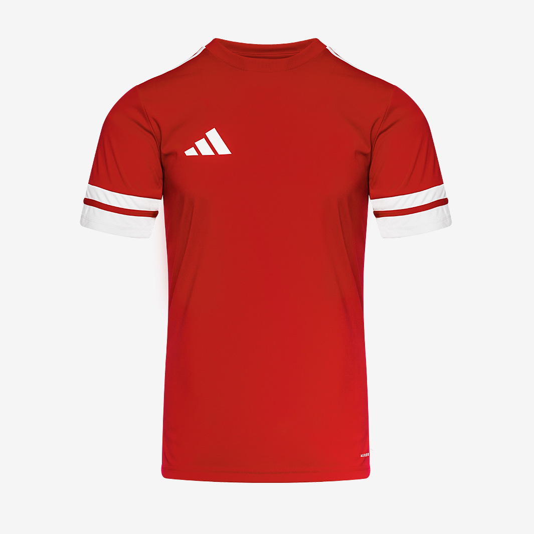 Adidas Squadra Slim Ss Shirt Red/White Men's Size 25 - Image 2