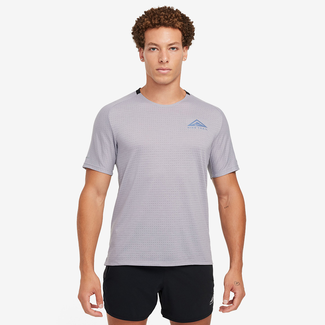 Nike Dri Fit Trail Solar Chase T Shirt Grey