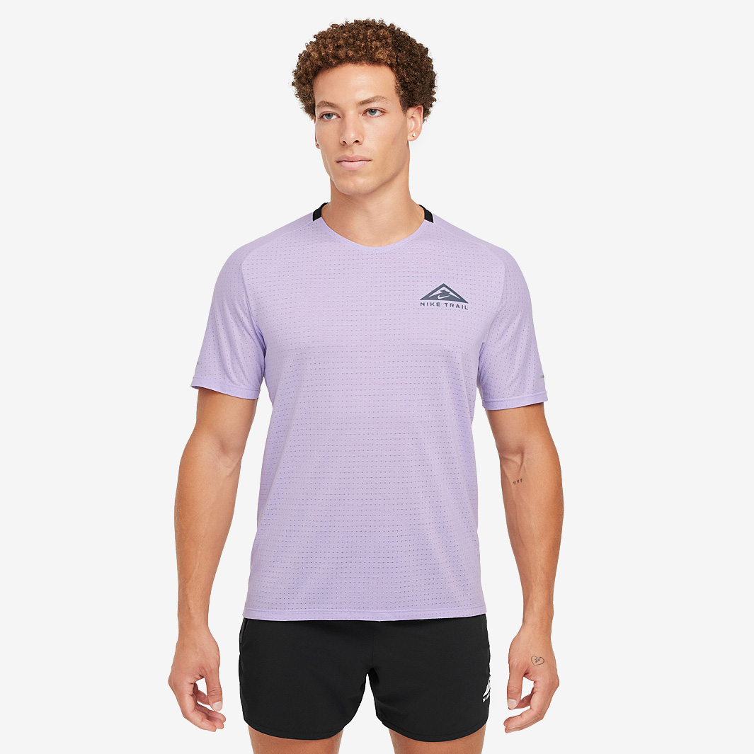 Nike Dri Fit Trail Solar Chase T Shirt Purple