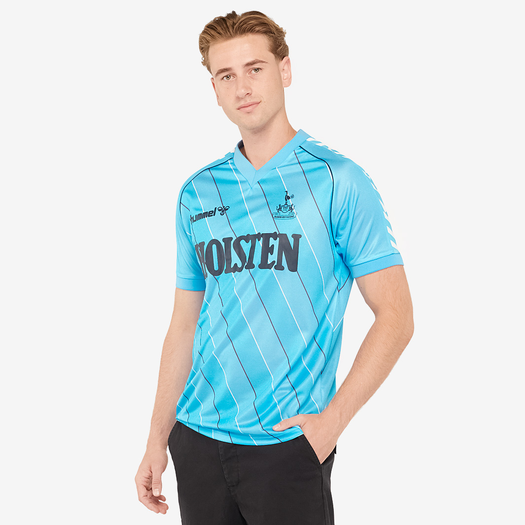 Hummel Tottenham Hotspur 1985 87 Retro Away Shirt Blue