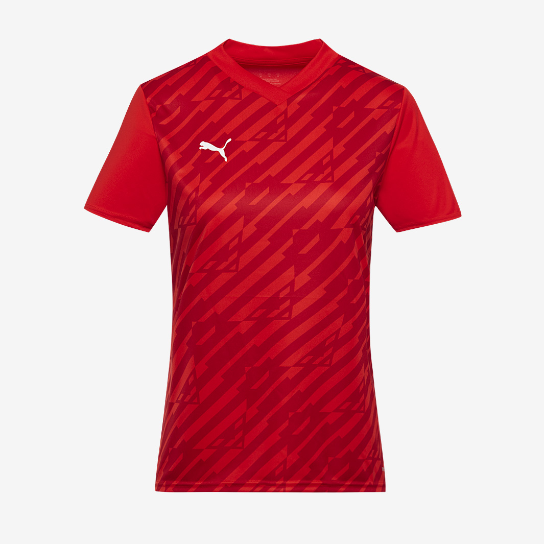 Puma Womens Teamultimate Ss Shirt Red
