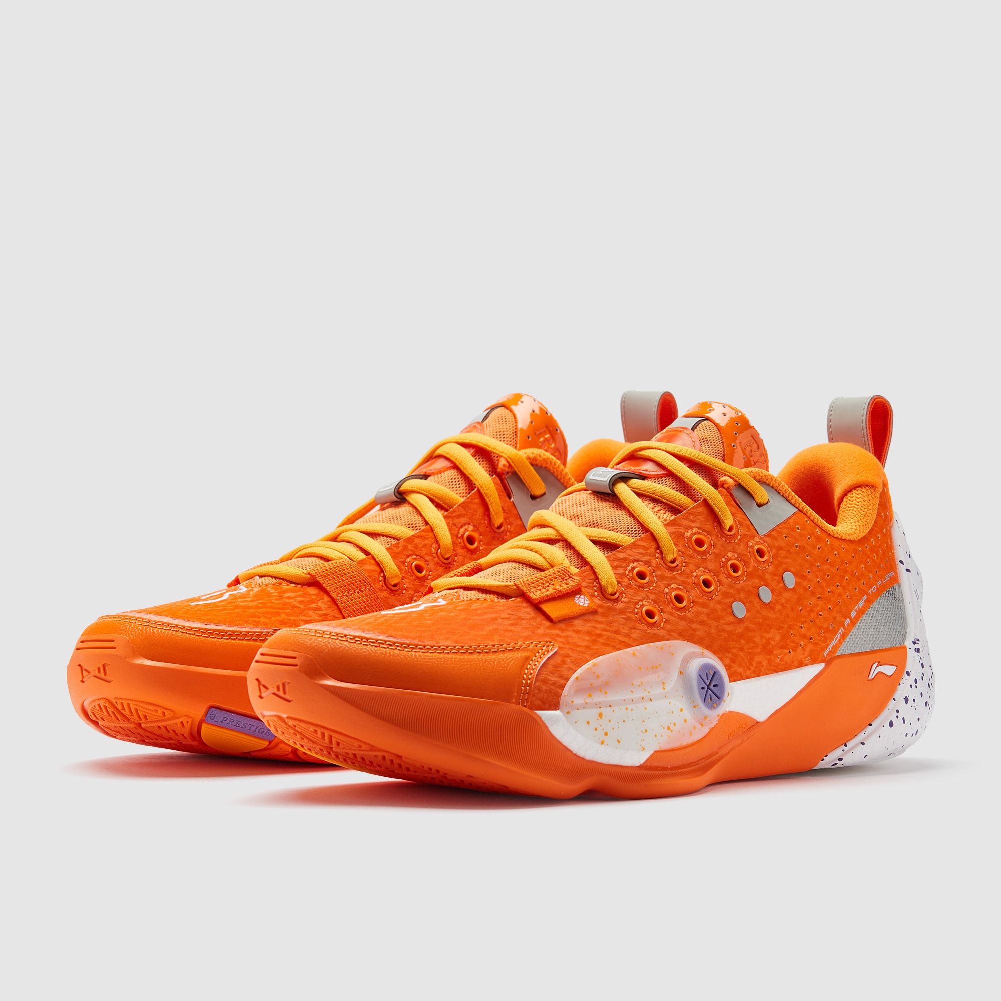 orange shoes basketball