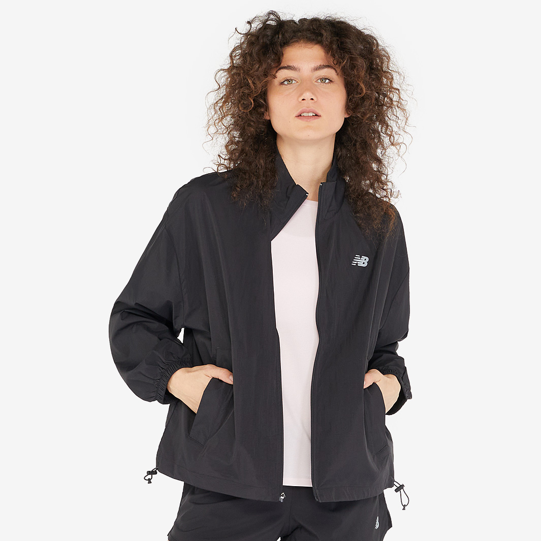 New Balance Womens Athletics Packable Jacket Black