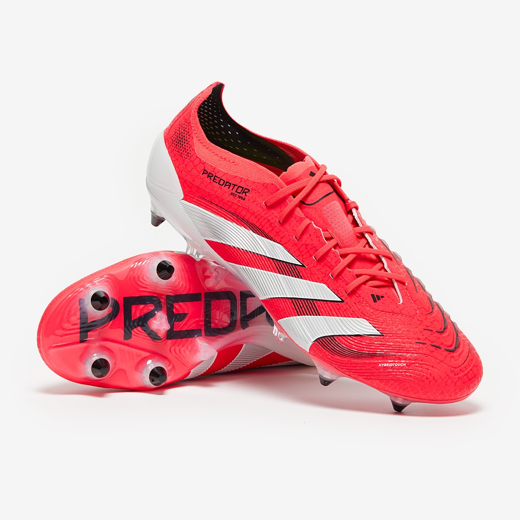 adidas Predator Elite Soft Ground - Lucid Red/White/Black - Adult