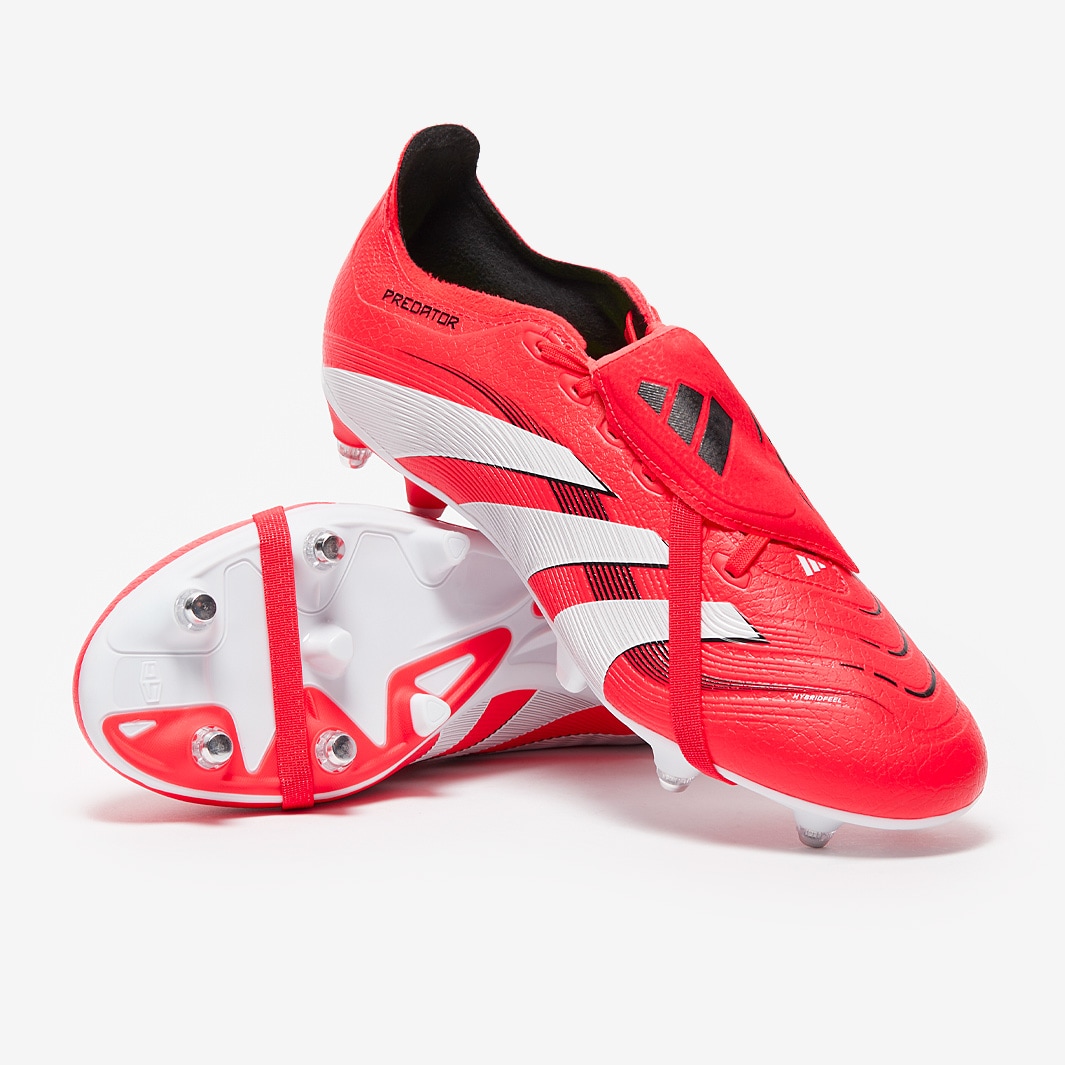 adidas Predator League Tongue SG - Rosso Lucido/Bianco/Nero