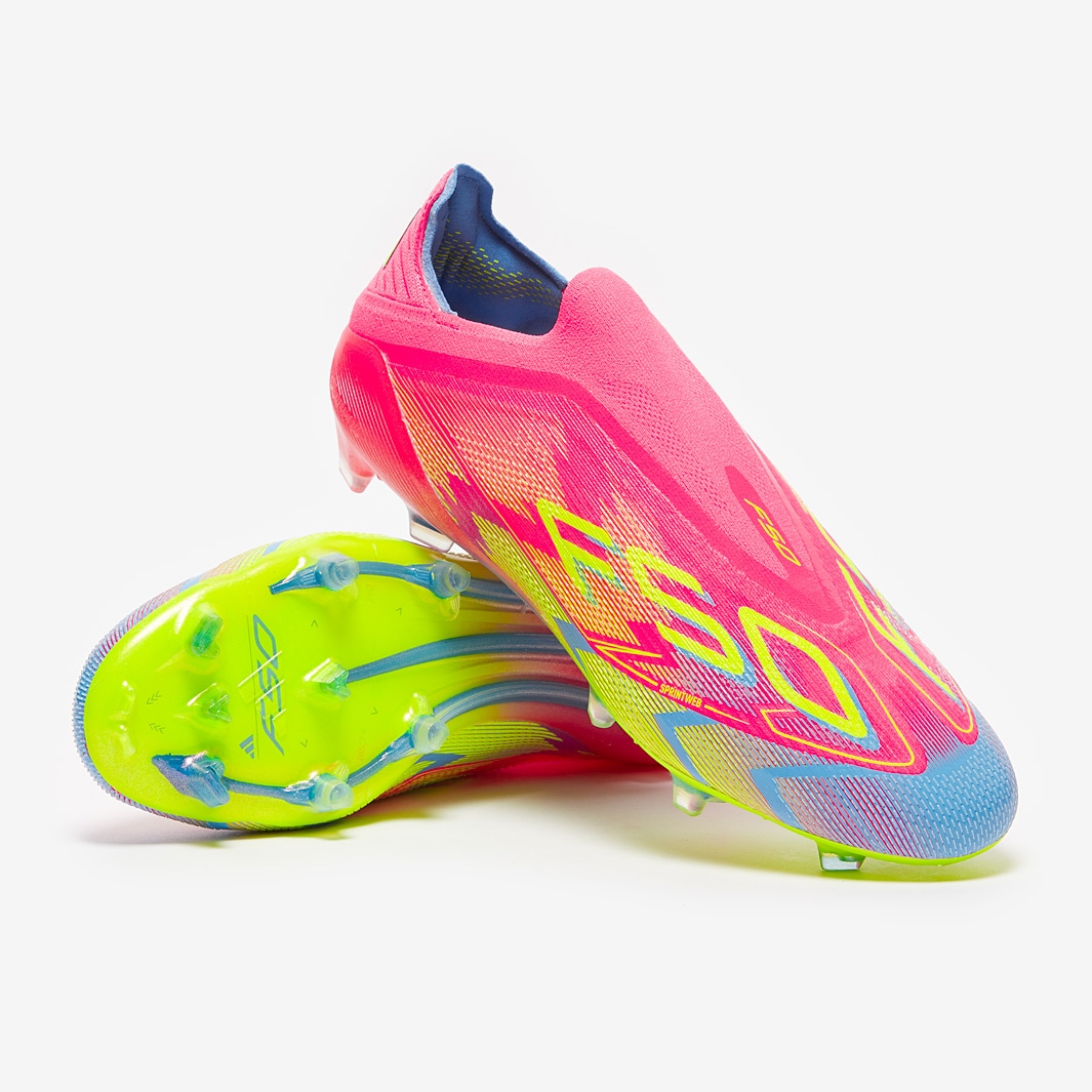 adidas F50 Elite Laceless Firm Ground - Lucid Pink/Lucid Lemon