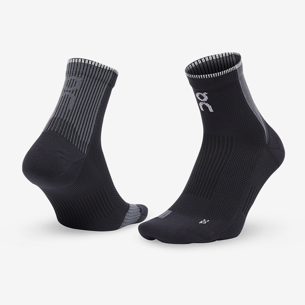 On Performance Mid Sock Eclipse Black