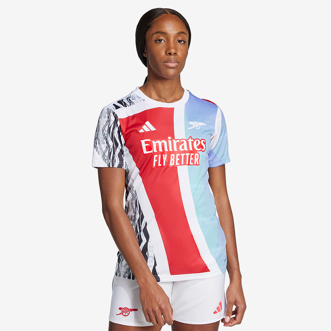 Adidas Arsenal 24 25 Womens Pre Match Shirt Red