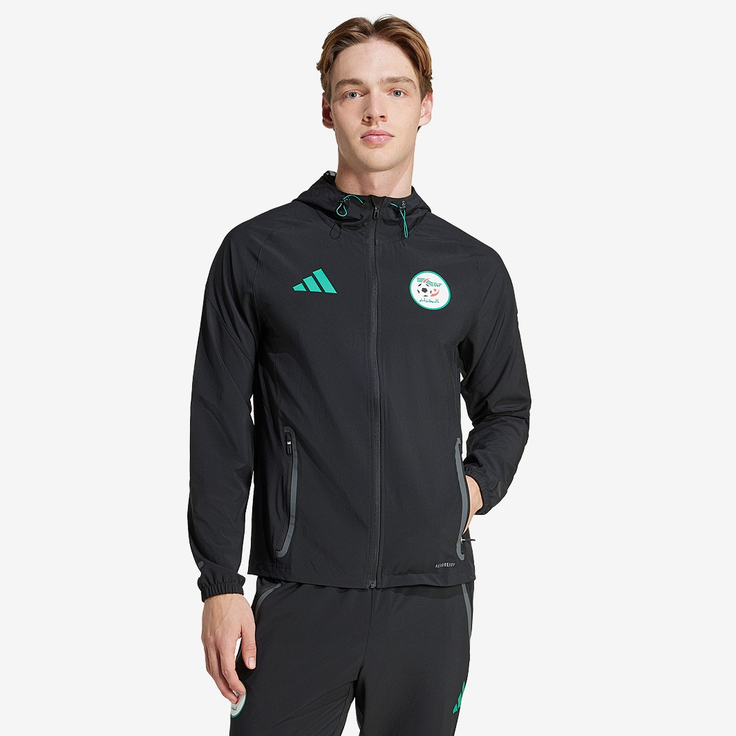 adidas Algeria 2025 Vis Tech Travel Jacket - Black - Mens Replica