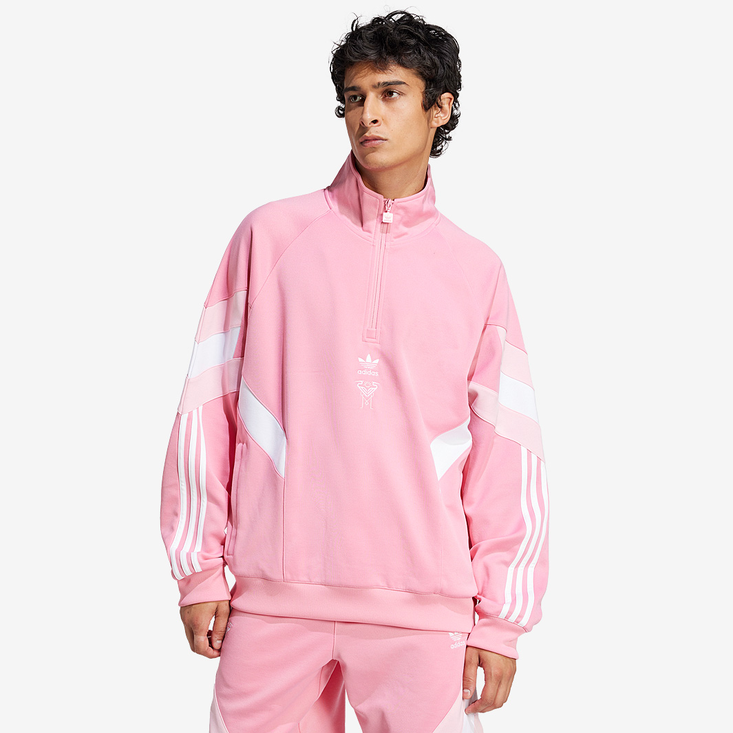 Adidas Originals Inter Miami Crew Sweatshirt Drill Top Pink