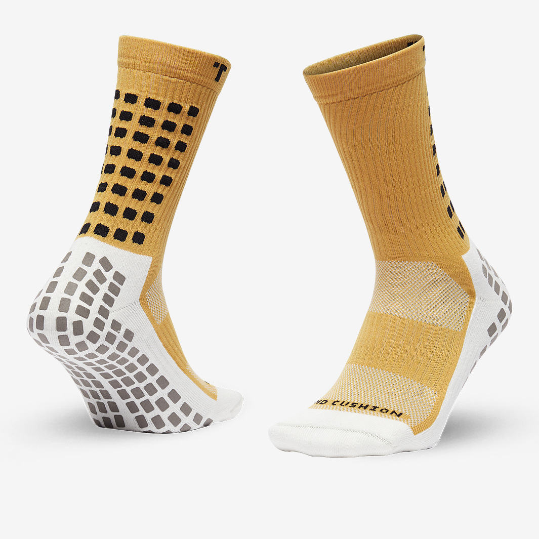 Calze calcio corte antiscivolo uomo VIRALTO II MID gialle