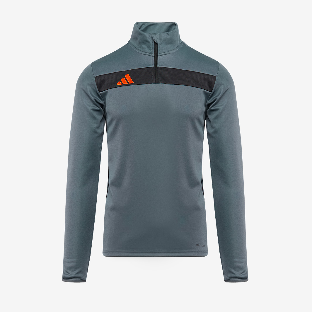 Adidas Tiro 25 Essentials Slim 1 4 Zip Training Top Grey