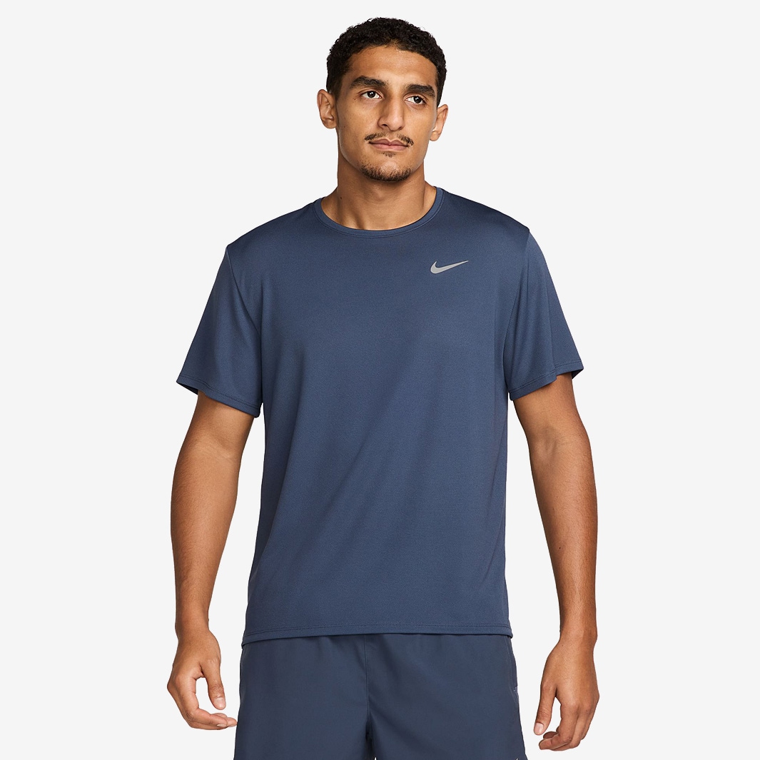 Nike Dri Fit Uv Miler T Shirt Blue