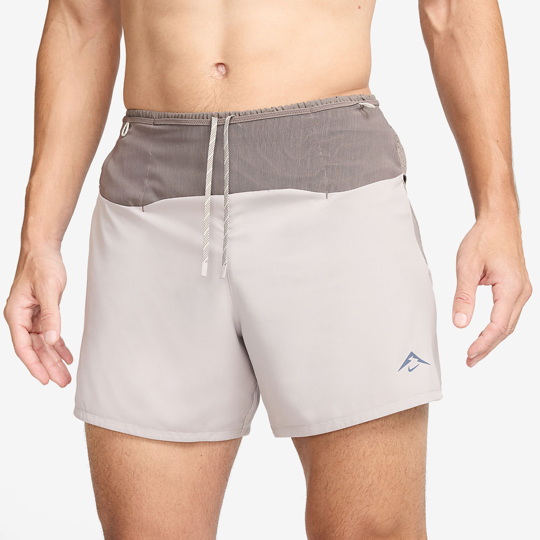 Nike Dri Fit Adv Second Sunrise Brief Lined 5 Inch Trail Shorts Grey