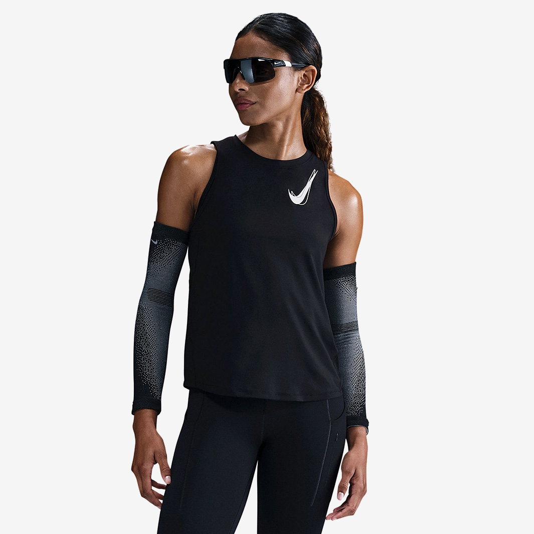 Nike Womens Dri Fit One Swoosh Singlet Black