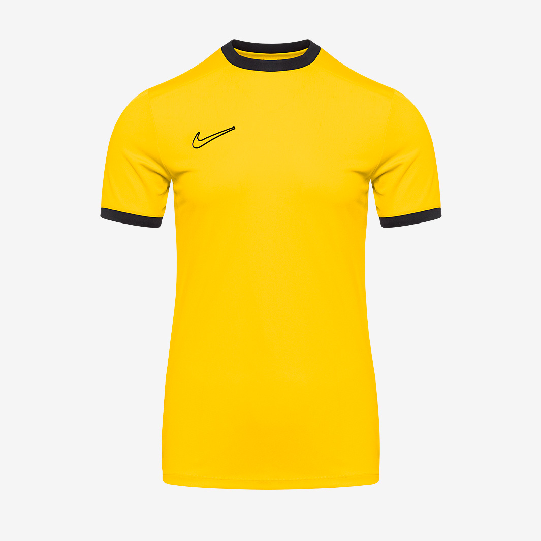 Nike Junior Academy 25 Ss Training Shirt Tour Black White Yellow