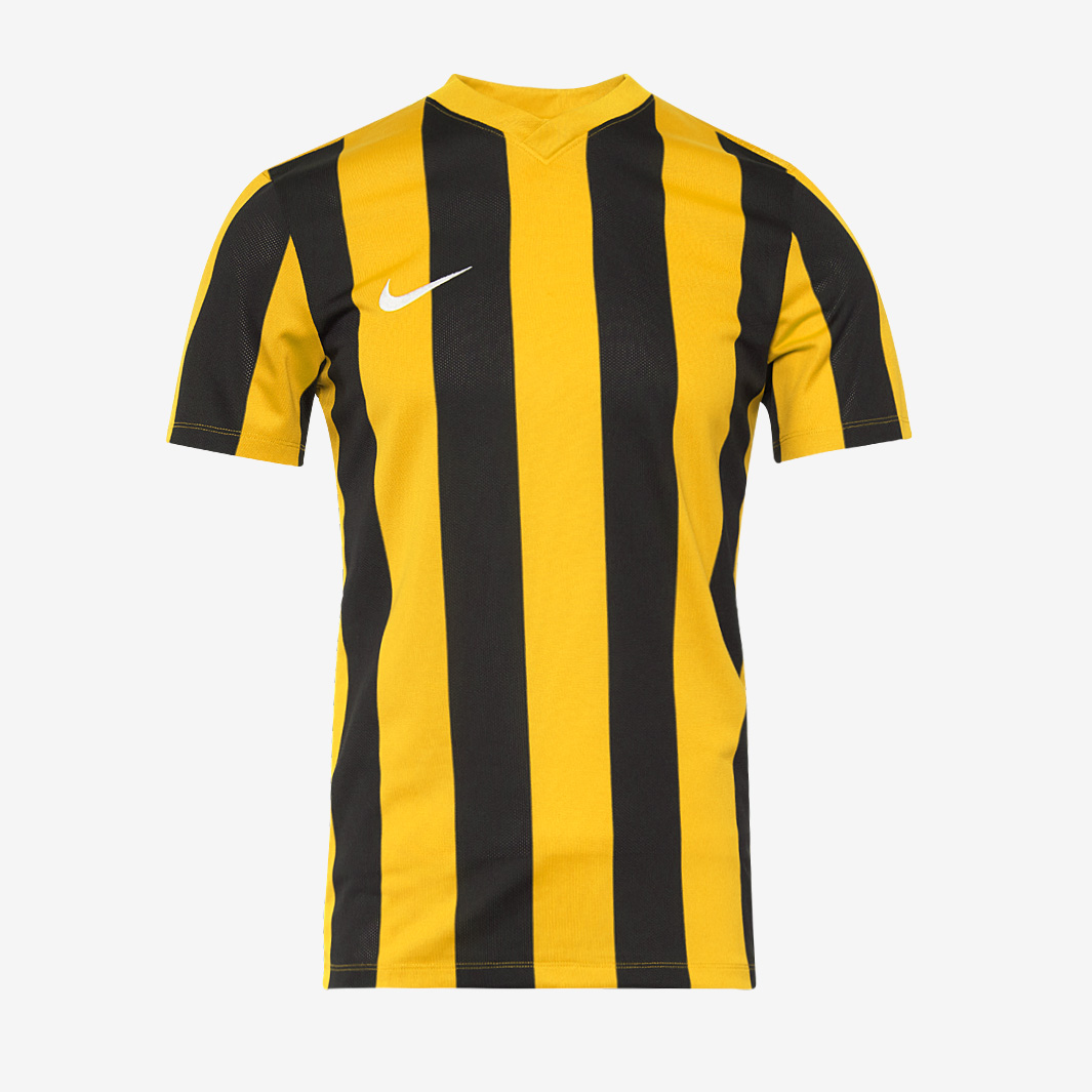 Nike Striped Division V Ss Shirt Yellow