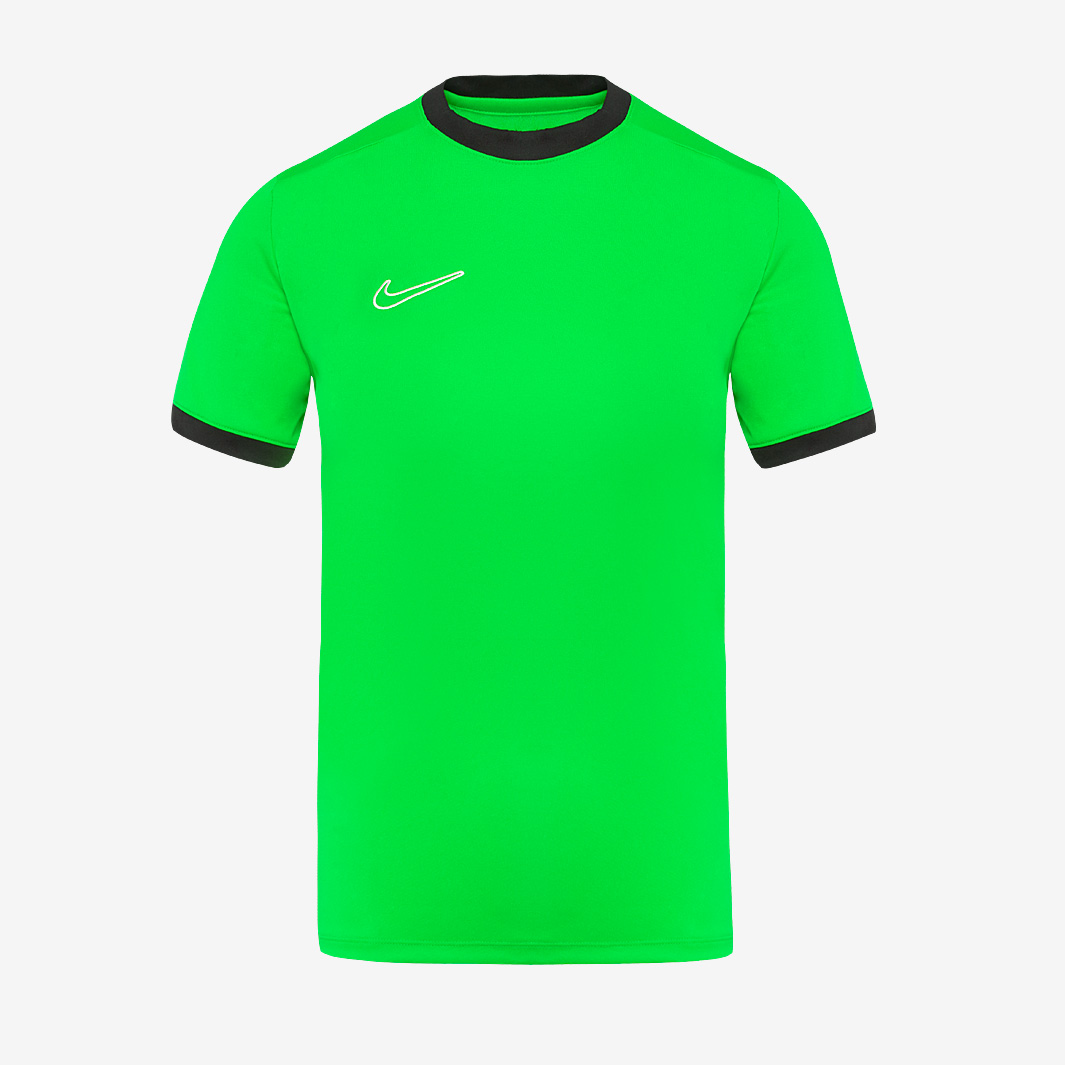Nike Womens Academy 25 Ss Training Shirt Spark Black White Green