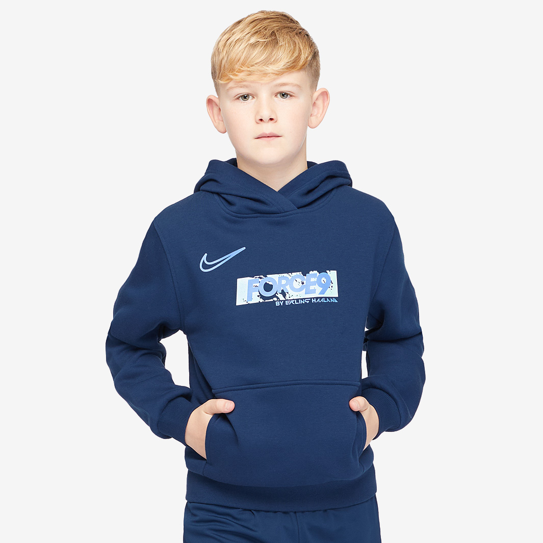Nike Kids Club Fleece Hoodie X Haaland Blue