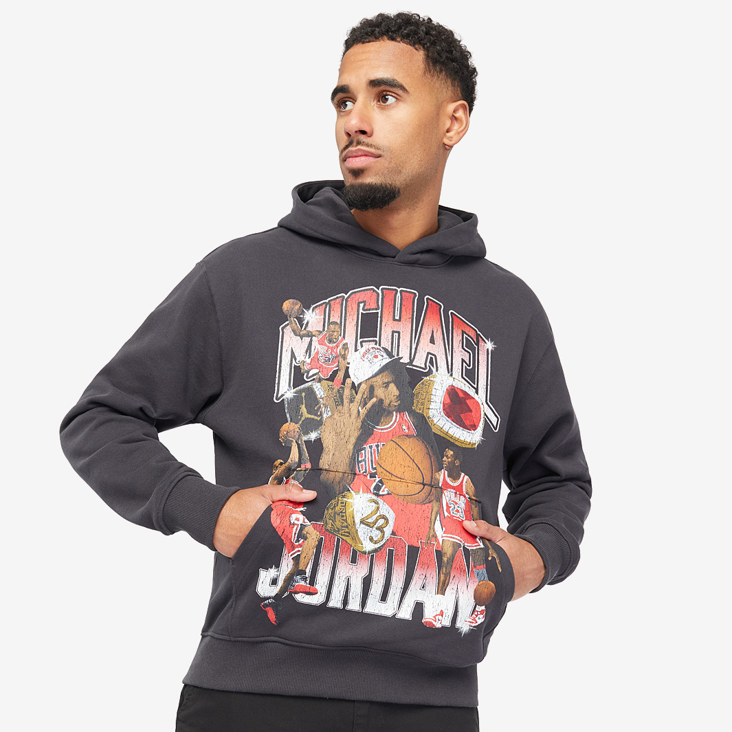 Jordan Flight Fleece Graphic Pullover Hoodie Black