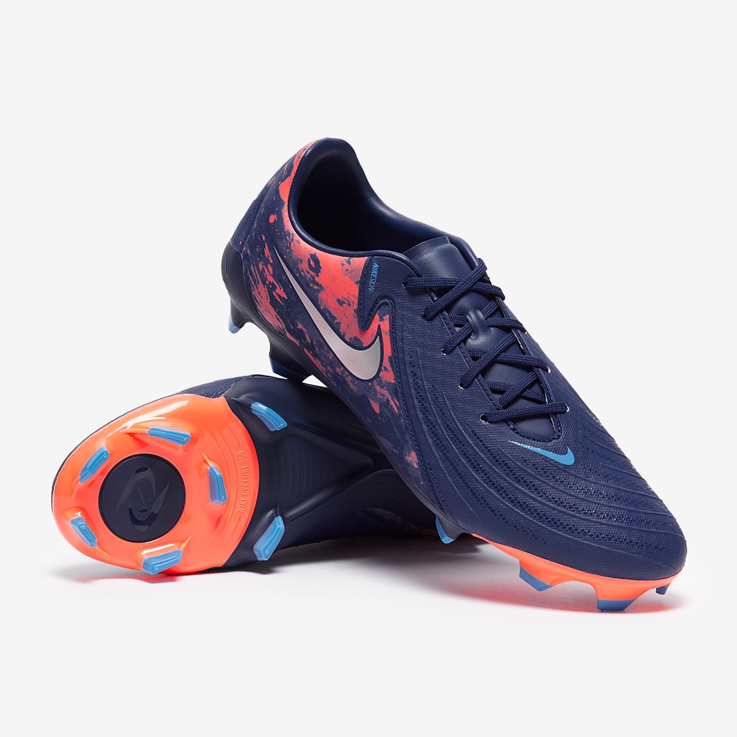 Nike Phantom GX II Academy x Haaland FG/MG - Blu Void/Chrome