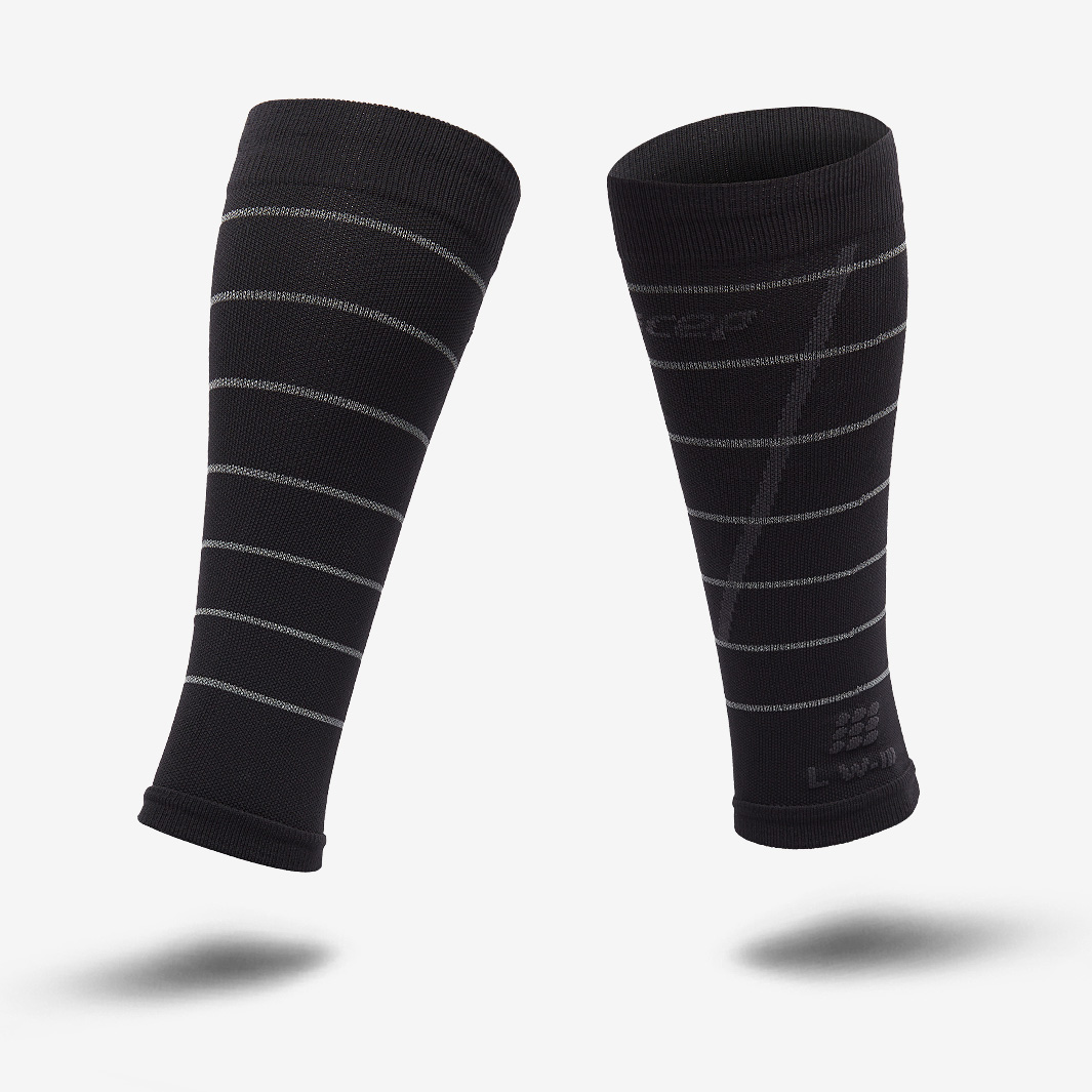 Cep Womens Calf Sleeves Reflective Black