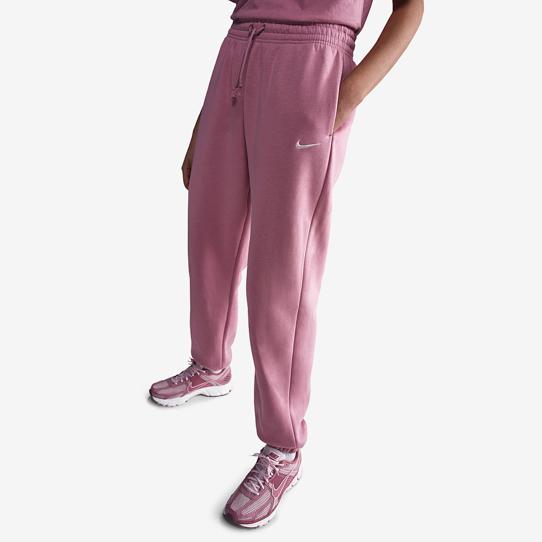 Nike Sportswear Womens Phoenix Fleece High Waisted Oversized Sweatpants Pink
