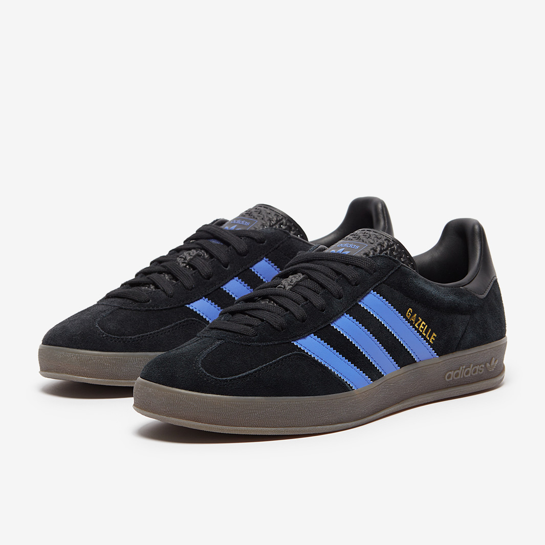 adidas Originals Gazelle Indoor - Core Black/Blue/Gum - Trainers - Mens Shoes | Pro:Direct Soccer adidas Originals Gazelle Indoor - Core Black/Blue/Gum - Trainers - Mens Shoes | Pro:Direct Soccer