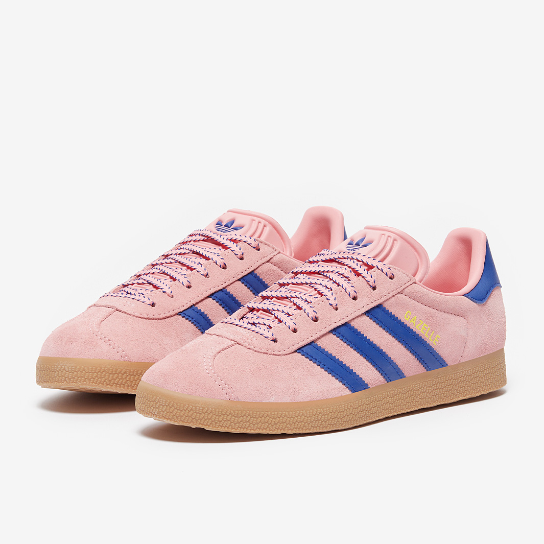 Adidas Originals Womens Gazelle Semi Spark Lucid Blue Pure Sulfur Pink