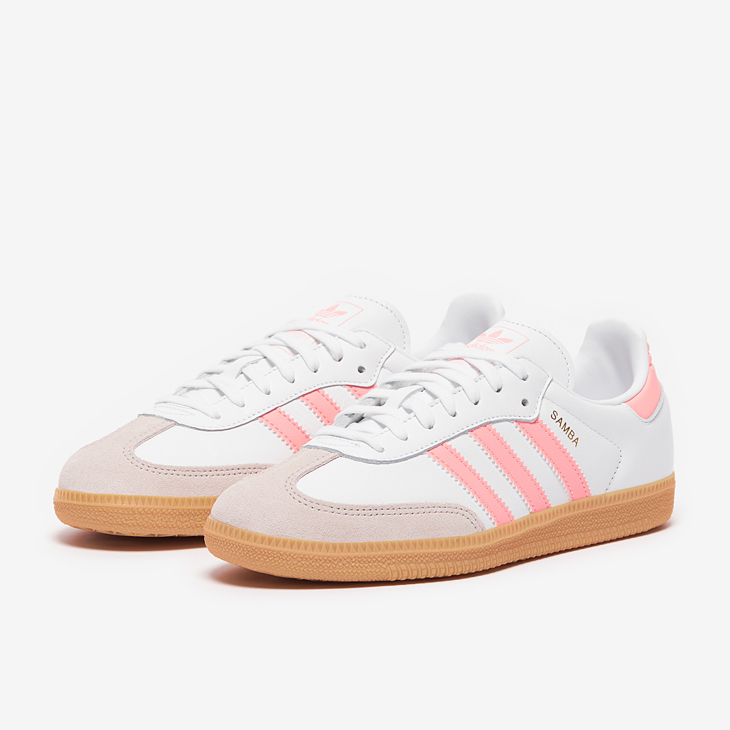 adidas Originals Older Kids Samba OG (GS) - Ftw White/Semi Pink Spark/Gum -  Trainers - Girls Shoes | Pro:Direct Soccer