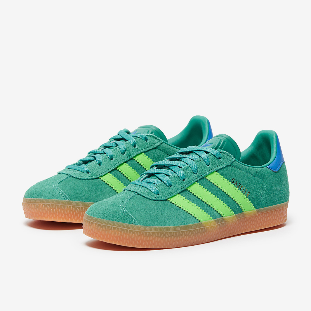 Adidas Originals Younger Kids Gazelle Ps Semi Court Solar Bluebird Green