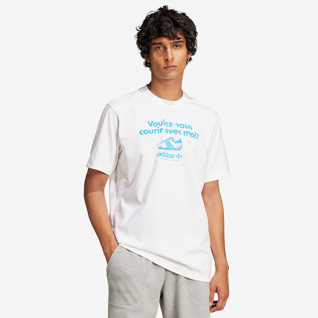 Adidas Originals Graphic T Shirt White