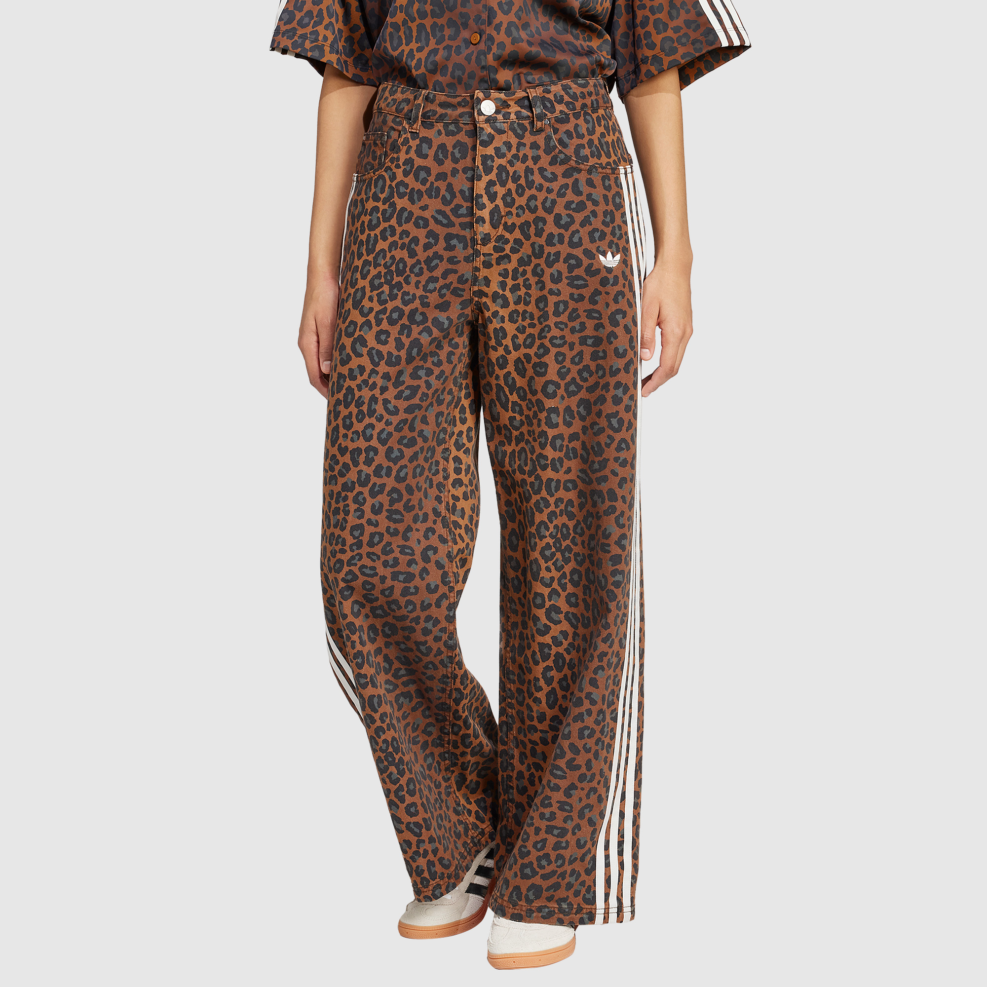 Adidas Originals Womens Denim Loose Trousers Multi